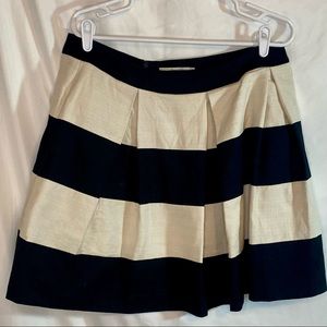 Boden black & white striped skirt Size 12